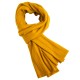 Curry yellow knitted cashmere scarf