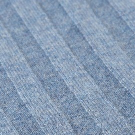 Dove blue knitted cashmere scarf