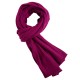 Plum coloured knitted cashmere scarf