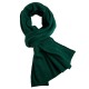 Bottle green knitted cashmere scarf