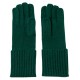 Bottle green cashmere gloves