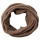 Taupe grey neck warmer in cashmere knit