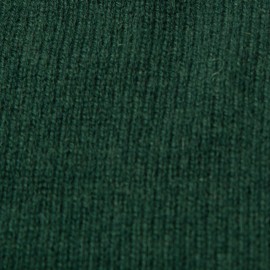 Bottle green neck warmer in cashmere