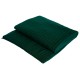 Bottle green cashmere blanket in cable knit
