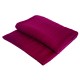 Plum coloured cashmere blanket in cable knit