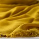 Extra large cashmere / silk shawl in curry yellow