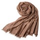 Extra large cashmere / silk shawl in taupe gray