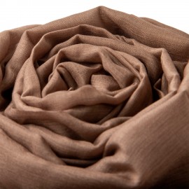 Extra large cashmere / silk shawl in taupe gray