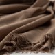 Extra large cashmere / silk shawl in taupe gray