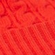 Orange red hat in merino/cashmere