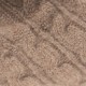 Taupe cashmere pom hat with faux-fur ball