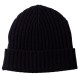 Black cashmere beanie