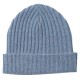 Off white beanie in pure cashmere