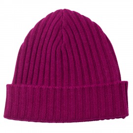 Plum cashmere beanie