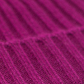 Plum cashmere beanie