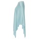 Ice blue silk/cashmere poncho