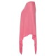 Lightweight silk/cashmere poncho in pink