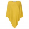 Curry yellow silk/cashmere poncho