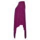 Plum colored silk/cashmere poncho