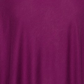 Plum colored silk/cashmere poncho