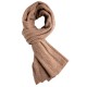 Beige scarf knitted in pure cashmere
