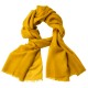 Curry yellow pashmina shawl in 2-layer twill