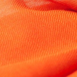 Rust orange cashmere shawl in 2 ply twill