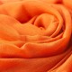 Rust orange pashmina shawl in cashmere and silk