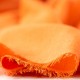 Rust orange pashmina shawl in cashmere and silk