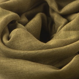 Dark olive green pashmina shawl in cashmere and silk