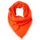Navy and blue square cashmere scarf in dip dye