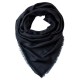 Black square cashmere scarf
