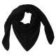 Black triangular cashmere scarf