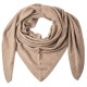 Beige triangular cashmere scarf