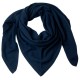 Triangular cashmere scarf in navy