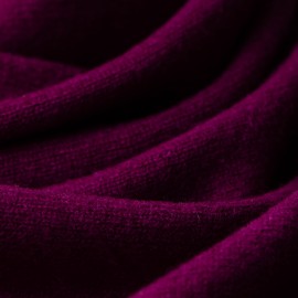 Triangular cashmere scarf in plum color