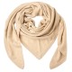 Sand colored triangular cashmere scarf