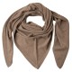 Triangular cashmere scarf in taupe