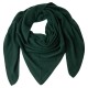 Bottle green triangular cashmere scarf
