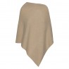 Sand colored cashmere poncho