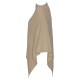 Sand colored cashmere poncho