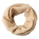 Beige neck warmer knitted in cashmere