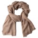 Beige jacquard woven cashmere shawl