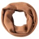 Chestnut brown neck warmer in pure cashmere