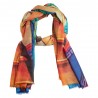 Cashmere shawl with print