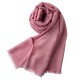 Mauve pashmina shawl in cashmere and silk