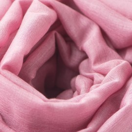 Mauve pashmina shawl in cashmere and silk
