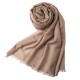 Beige pashmina shawl in cashmere and silk