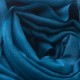 Ocean blue pashmina shawl in cashmere and silk
