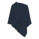 Navy blue cashmere poncho